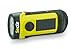 Secur Waterproof Hand crank or built in Solar powered 3 LED Flashlight, High power 3 functions LED, Dynamo powered no batteries needed, waterproof up to 45 feet