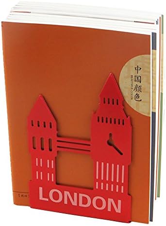 Tobway Big Ben Retro Nonskid Bookend Bookends Decoration Art Gift,A pairs (Red)