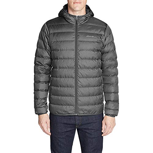 Eddie Bauer Men's CirrusLite Down Hooded Jacket, Dk Smoke Regular XXL