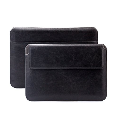 Apple iPad Air 2 | iPad Pro 9.7 Sleeve Bag | Samsung Galaxy Tab S3 S2 9.7 Case | suitably for from 8.0 to 10.1 inches Tablets | Buffalo black | iCues Piquante Wallet | Leather Envelope