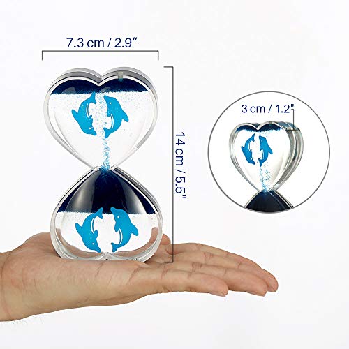 Reverse Liquid Motion Bubbler Timer, Bubble and Water Drop Sensory Fidget Toys for Kids, Calming, Relaxing, and Stress Relieving Visual Activity for Children with Autism, Elegant Office Desk Decor