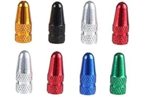 2Pcs Aluminum Alloy Bicycle Bike Tire Valve Caps Dust Covers Presta Valve Cap Stylish Convenient handled