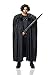 Costume Culture Men's Big Medieval Cape Adult Deluxe, Black, Standard