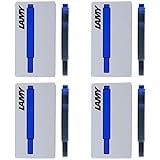 Lamy Fountain Pen Ink Cartridges, Blue Ink, Pack of