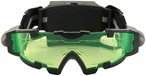 Night Visions Adjustable LED Night Vision Goggles with Flip-Out Lights Eye Lens Glasses by SINAM - 1 PCs