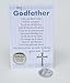 The Grandparent Gift Co. You are Loved Pewter Coin with Sentiment Card (Godfather)