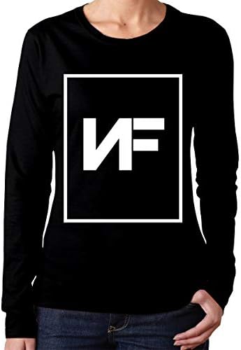 Wenlitee NF American Rapper Humor Women Long Sleeve T-Shirts Black L