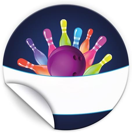 Juna-Experten 12 Natural Gift Bags + 12 Bowling Neon Stickers - Image 3