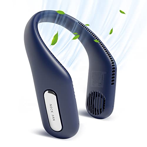 FIGROL Bladeless Neck Fan, 70 Surround Air Outlets Hands Free Leafless