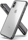 Ringke Fusion Designed for iPhone Xs, iPhone X Case, Transparent Scratch Protection for iPhone Xs Case (5.8") (2018) - Smoke Black