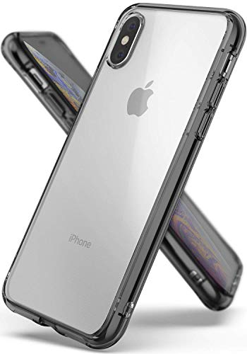Ringke Fusion Designed for iPhone Xs, iPhone X Case, Transparent Scratch Protection for iPhone Xs Case (5.8") (2018) - Smoke Black