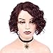 FAVE Short Curly Human Hair Wigs for Black Women 8 inches Bob Wigs Side Part Bob Wig Pixie Wigs 99J Color Short Human Hair Wig Natural Looking glueless wigs human hair pre plucked pre cut