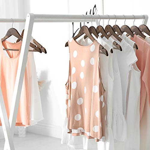 image for HOUSE DAY Wooden Hangers 20 Pack Wooden Clothes Hanger Wooden Coat Han
