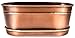 H Potter Herb Succulent Small Planter Antique Copper Finish Brass Accents Indoor Outdoor Garden Pot Plant Box Holder with Tray for Succulents Flowers