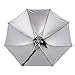 uxcell Purple Polyester 8 Ribs Fishing Sun Rain Headwear Umbrella Hat Cap