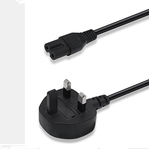AnFei 2-Slot to Standard Power Cord, 3.5FT Figure 8 Power Cord, Dual Pin Non-Polarized Universal Cable for Led Lcd Tv, Canon Pixma, Game Consoles, Printers, Laptop Charger