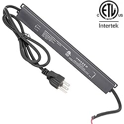 60W Triac Dimmable Driver, 2 Pack 110v AC to 24v DC