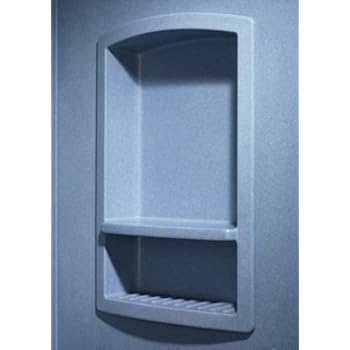 solid surface shower shelf