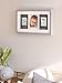 Pearhead Babyprints Newborn Baby Handprint and Footprint Deluxe Wall Photo Frame & No Bake Impression Kit, Gray