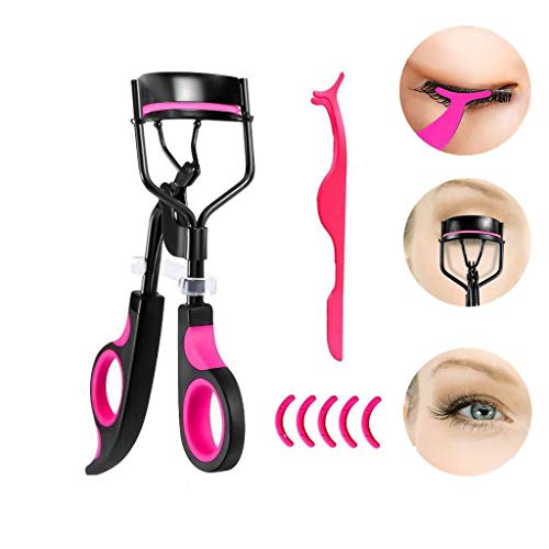 WONdere Eyelash Curler Professional Suits The Long Term Eyes Natural 5+1spare pads (B)
