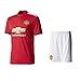 Kid / Youth Manchester United FC 2017 2018 17 18 REPLICA Paul Pogba Romel Lukaku Home & Away Soccer Team Jersey, Short, Socks + Soccer Bag (Paul Pogba Home, Size 28 (11-13 Years Old))