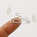 MEI YI TIAN 50 Count Metal Mini Paper Clips 3/5 Inch Nickelage Finishes Steel Paper Clip