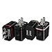Costyle 4-Pack 5V/2.0Amp Dual USB 2-port Easy Grip Home Travel Wall Charger Adapter for iPhone SE 6 5S, LG, HTC, Motorola, Sony and Most Device- Gray Rose Gold Red Black