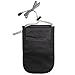 Aqua Quest CONTINENTAL Black Waterproof Travel Document Organizer Bag holds Passport, Money, Essentials