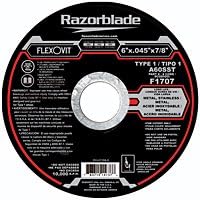 FlexovitF1707 Angle Grinder Cutoff Wheel 6 X .045 X 7/8 A60Sst