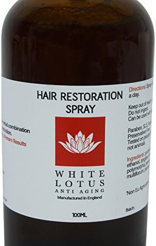 White Lotus Anti Aging Hair Restoration Spray Dermaroller 100ml