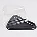 100 pcs BPA-Free Clear Plastic Black Base Cake Pie Tarts Slice To-Go Wedge Container Holders