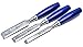 Bastex Short Blade 3 Piece Wood Chisel Set. Sharp Woodworking Tools made of CR-V with Soft Grip for carving. Great for Sculpture DIY and Arts and Crafts.
