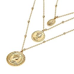 ACC PLANET Coin Necklace 18K Gold 