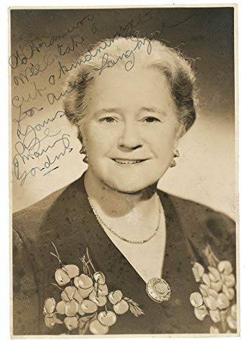 Mary Gordon – Inscribed Autograph Quotation On Photo Signed – Star