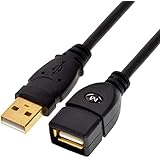Mediabridge USB 2.0 - USB Extension Cable (6 Feet) - A Male to A Female with Gold-Plated Contacts
