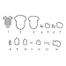 Sizzix 660135 Triplits Die Set, Oh, Baby by Stephanie Barnard, 14-Pack