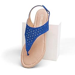 DREAM PAIRS Medinie Womens Rhinestone Casual Wear