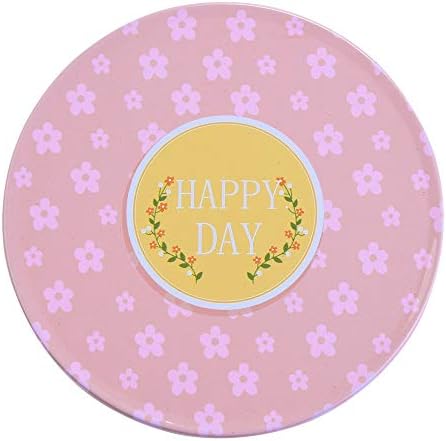 vijTIAN Unique Design Colorful Silicone Cup Drinks Holder Mat Tableware Placemat for Living Room, Kitchen, Dining Room, Cafe (Pink)