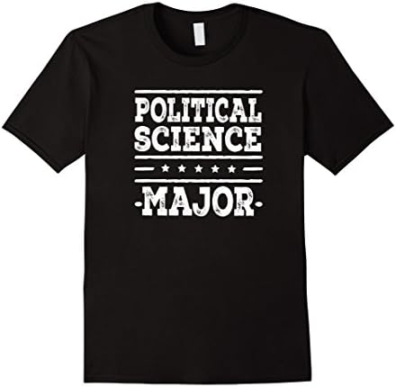 Mens Political Science Major T-shirt Poli-Sci Back To School Medium Black