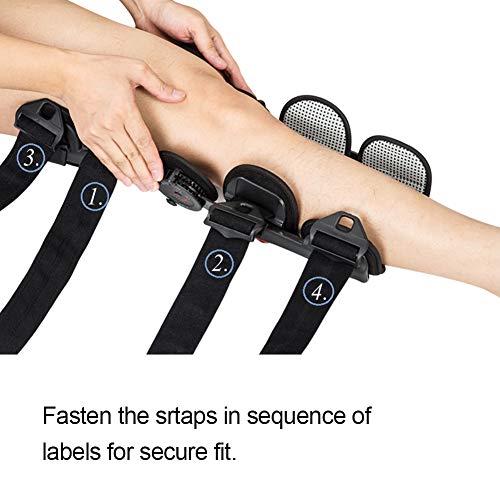 Hinged Knee Brace ROM Adjustable Post Op Knee Support Orthosis Immobilizer Protector for Left Leg and Right Leg, Both Men and Women - Thumbnail 2