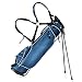 Tangkula Golf Stand Bag Lightweight Organized Golf Bag Easy Carry Shoulder Bag with 3 Way Dividers and 4 Pockets for Extra Storage Sunday Golf Bag, Blue (Blue) primary