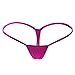 ETAOLINE Women's Low Rise Micro Back G-String Thong Panty Lingerie Set (XL, Rosered)