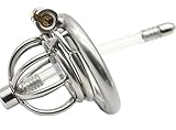 BDSM Ultrashort with Anti Off Lock Stainless Steel Male Chastity Device Belt CD102-4 (cage with 45mm Ring)