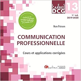 Amazon Fr Communication Professionnelle Dcg 13 Gualino Livres