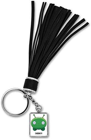 Chookity Space Creature Keyring Leather Fringes
