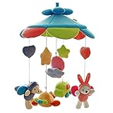 SHILOH Baby Newborn Crib Mobile Plush Canopy Toys(Without Musical Box or arm) (Bule Sky)