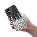 SunStory Galaxy A51 Case,Luxury Fashion with Moving Shiny Quicksand Glitter and Double Protection with PC Layer and TPU Bumper Case for Samsung Galaxy A51 Phone (Silver)