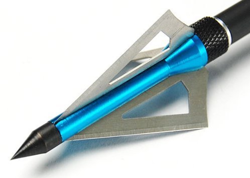 OV Archery - Razors Edge 100 Grain Fixed Tri Blade Broadhead for Compound Bow or Crossbow (100 Grain)
