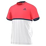 adidas Men's Tennis Court Tee, Large, White