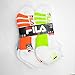 Fila Mens 6-Pack Men's Sport Quarter Socks, White, One Size
